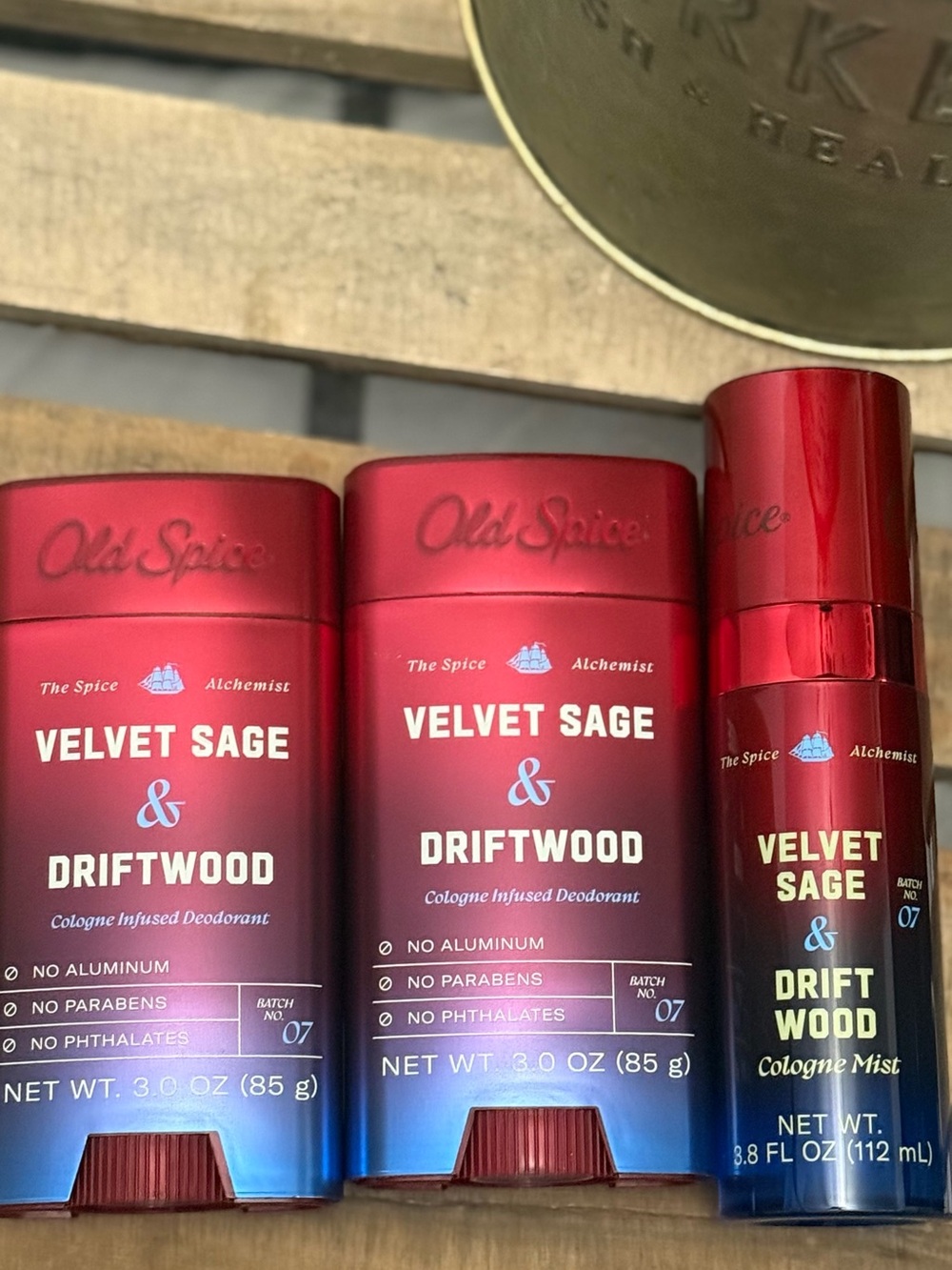 Old Spice Velvet Sage & Driftwood Cologne Deodorant + Mist Set
